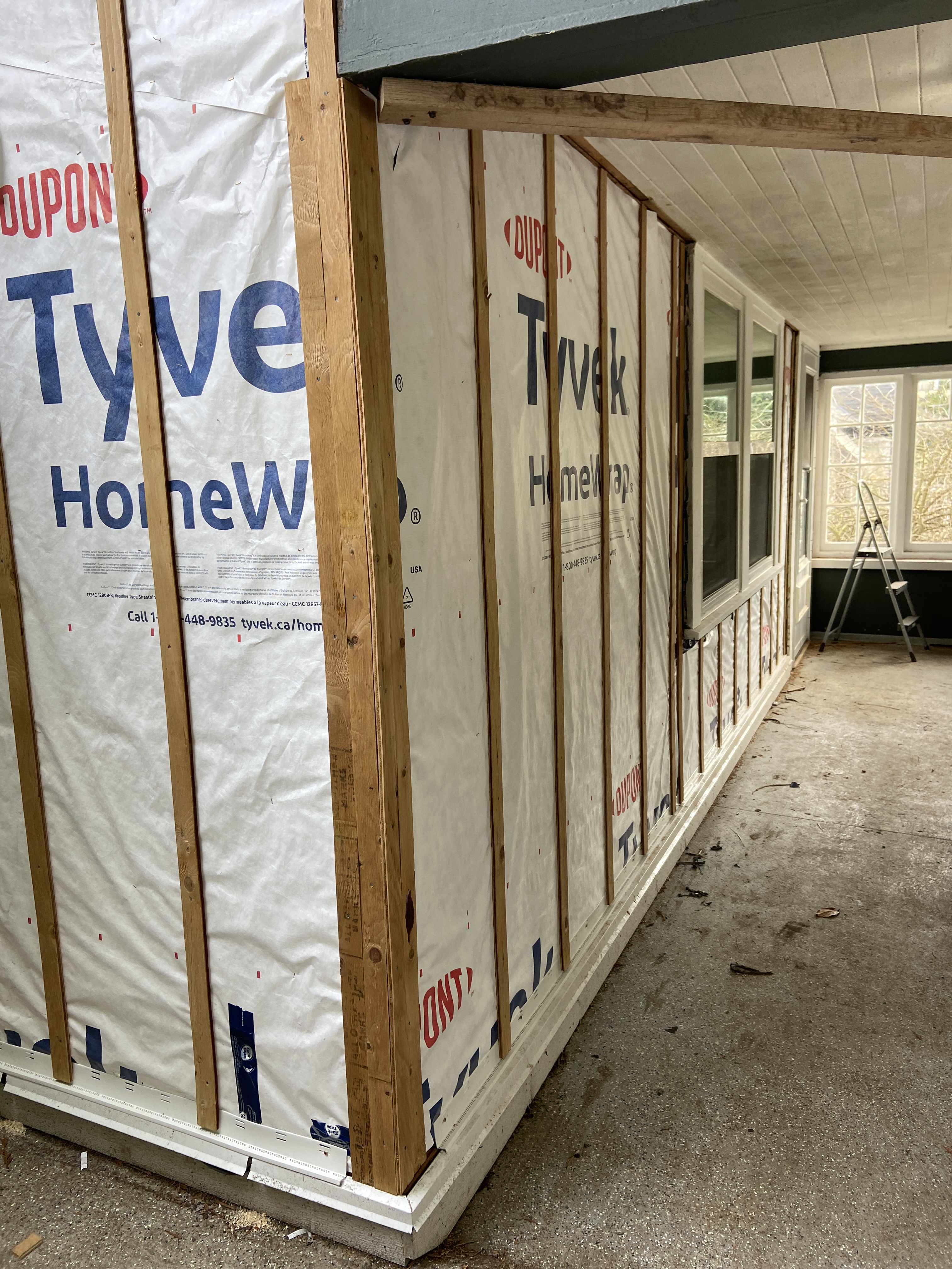 Rainscreen Strappings & Home Wrap. – Professional Siding