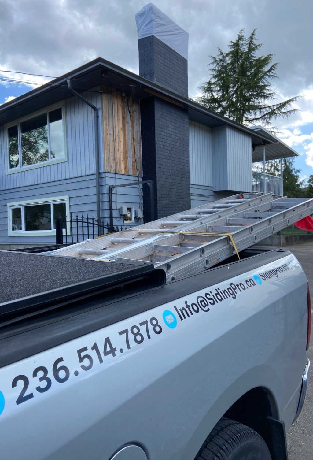 Cedar channel 1×8 siding supply and&nbsp;installation.